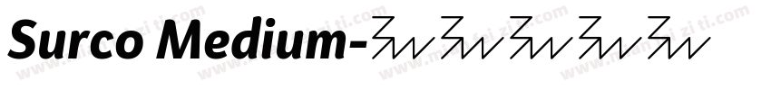 Surco Medium字体转换